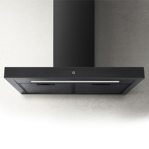 Prima+ 60cm Box Chimney Hood - Black